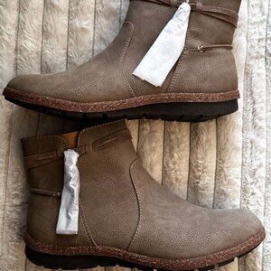 BOC Tan Addi Flat Heel Women's Booties by Born